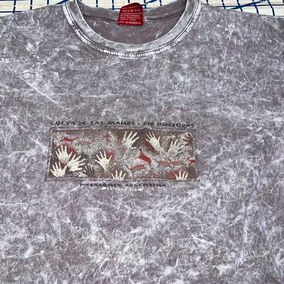 Vintage Extremo Sur Patagonia Argentina Aztec T-Shirt Size XXL Spanish - Picture 5 of 10